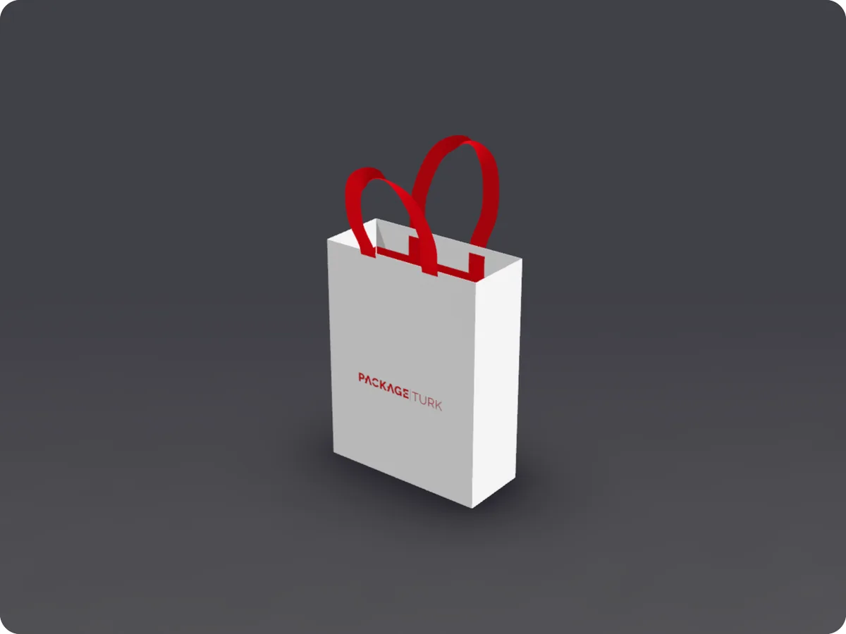 Ribbon Handle Paper Bag